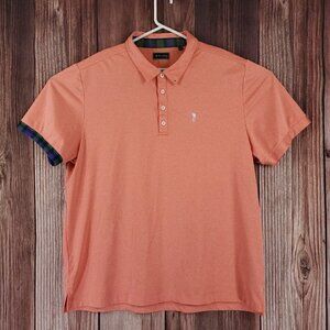 William Murray Mens Size XXL Orange Short Sleeve Golf Polo Shirt Stretch